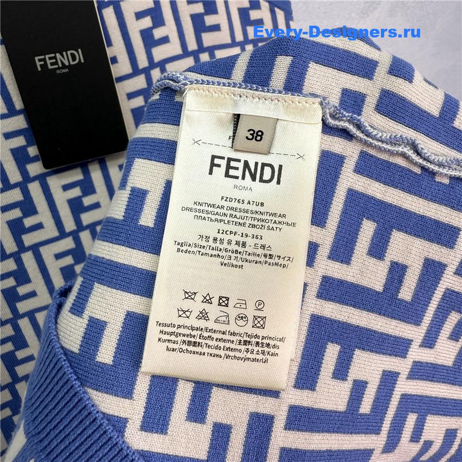 F**di ff monogram knitted dress