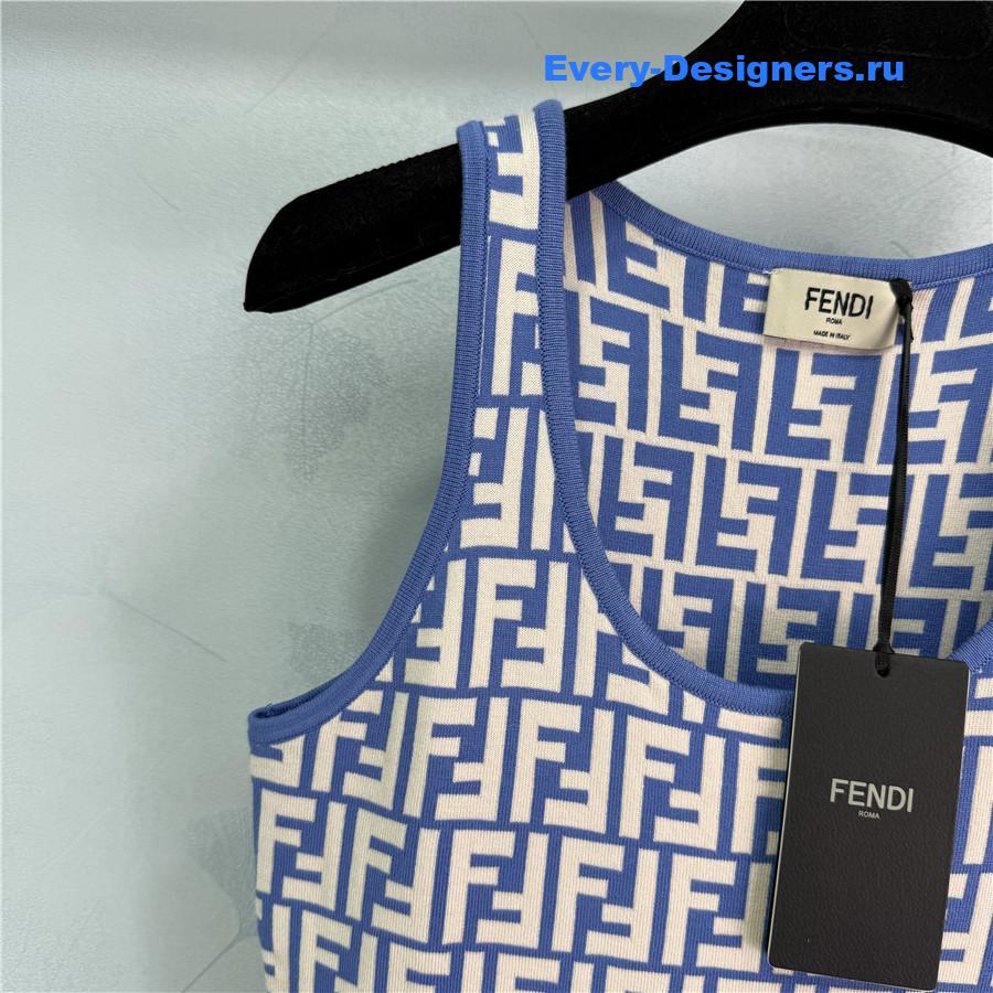 F**di ff monogram knitted dress