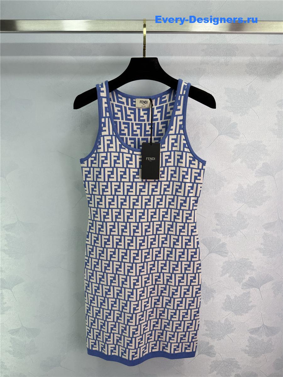 F**di ff monogram knitted dress