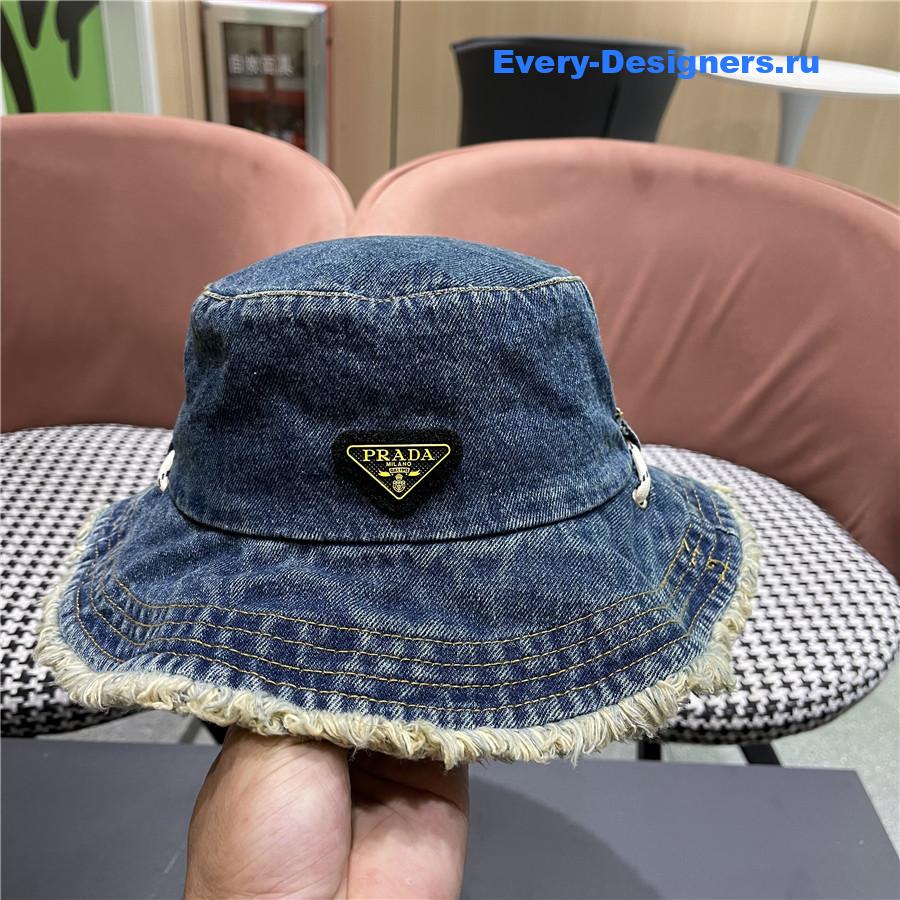 Pra*a light blue denim bucket hat