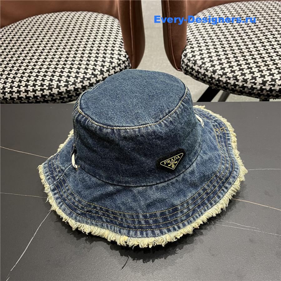 Pra*a light blue denim bucket hat