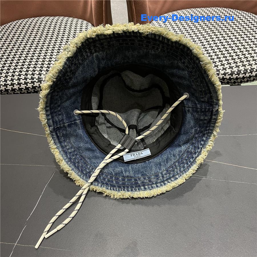Pra*a light blue denim bucket hat