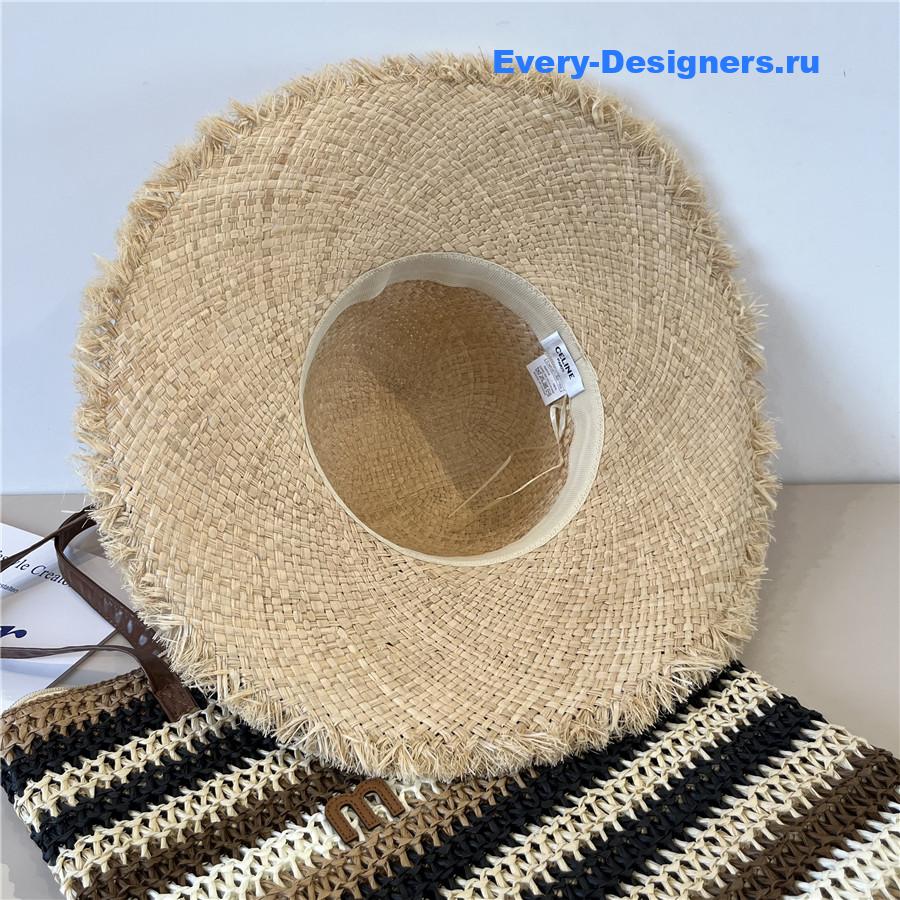 Ce1i*e triomphe raffia hat