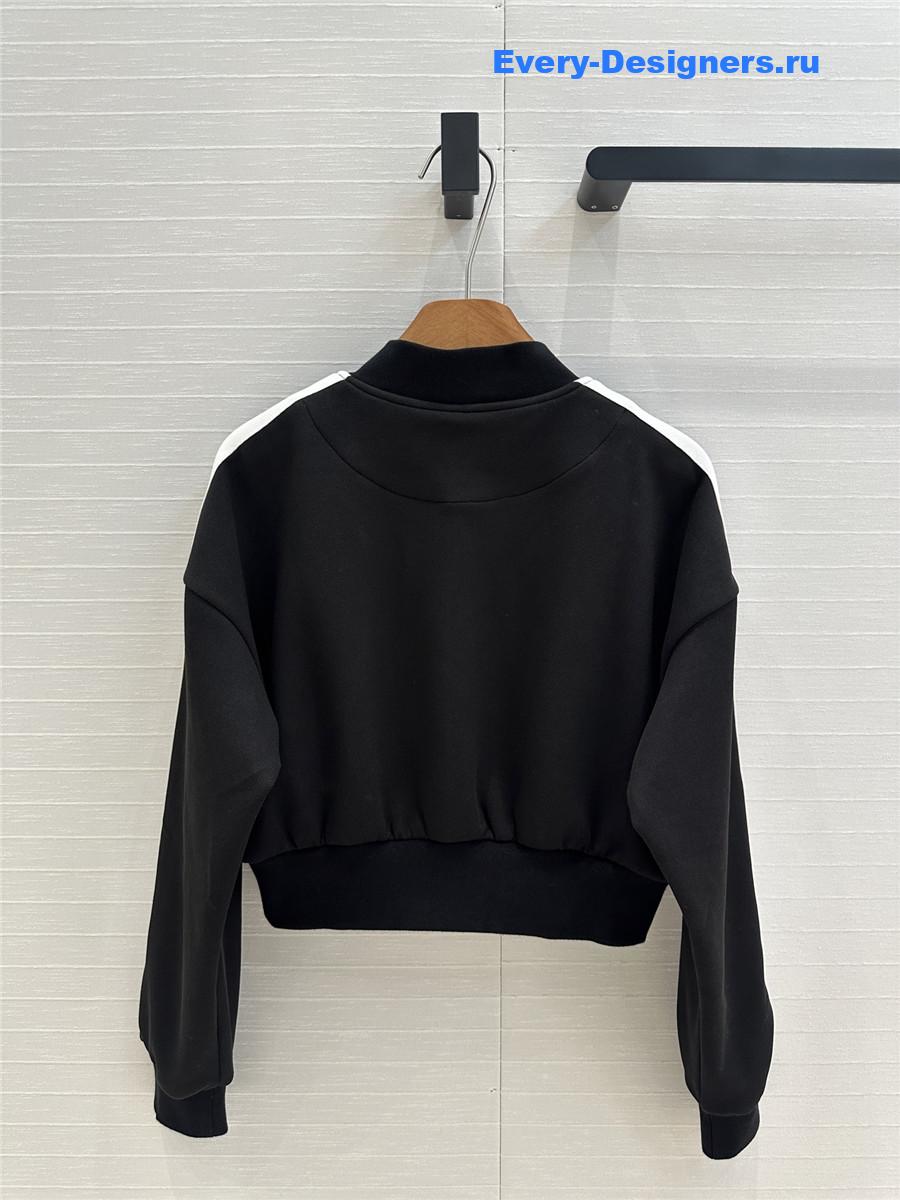 L0ew* logo embroidered baseball jacket