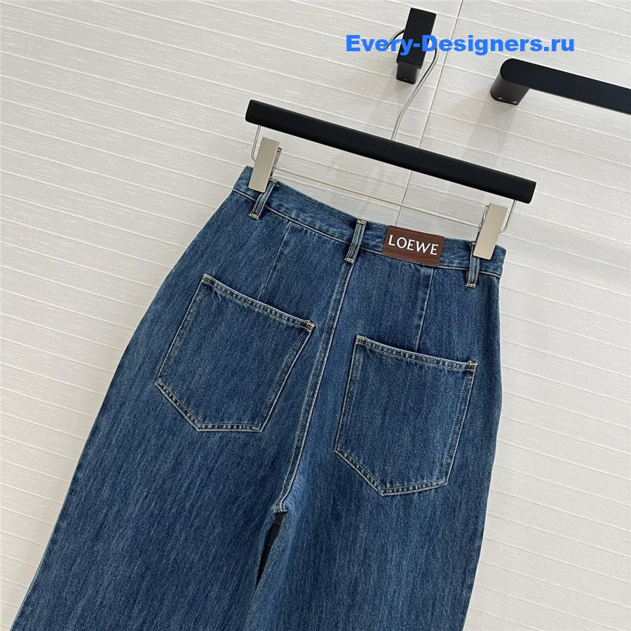 L0ew* washed blue denim jeans