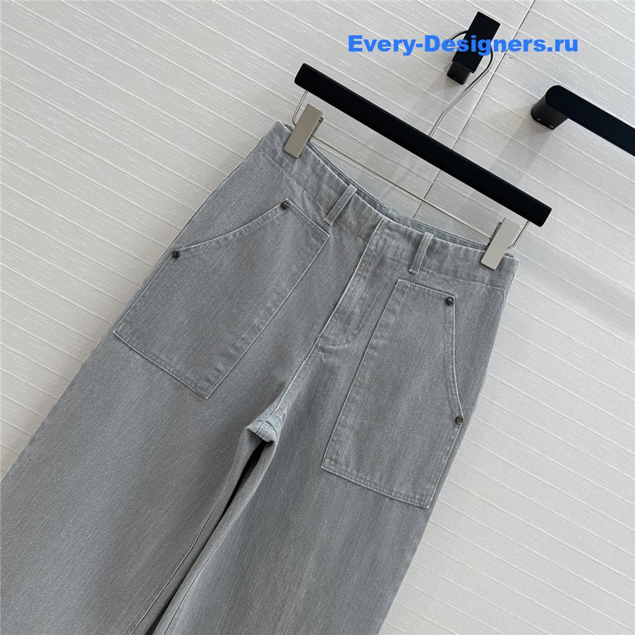 F**di haze blue denim trousers