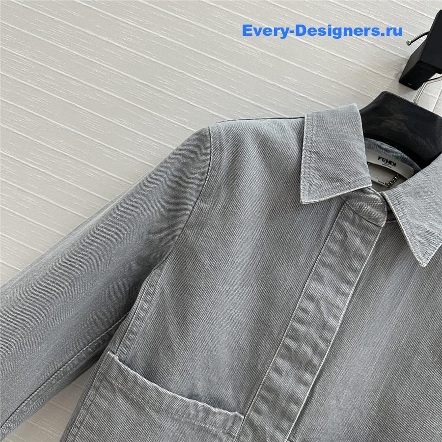 F**di haze blue denim jacket