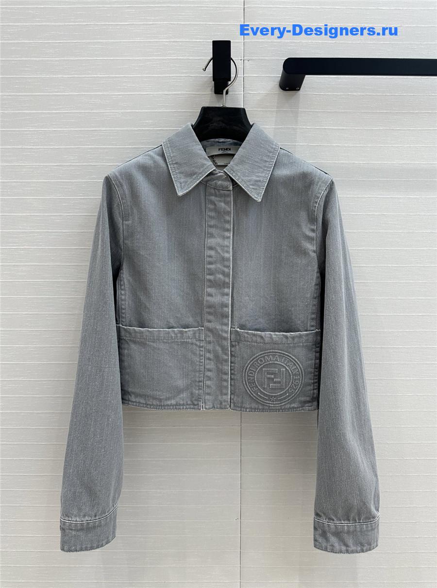 F**di haze blue denim jacket