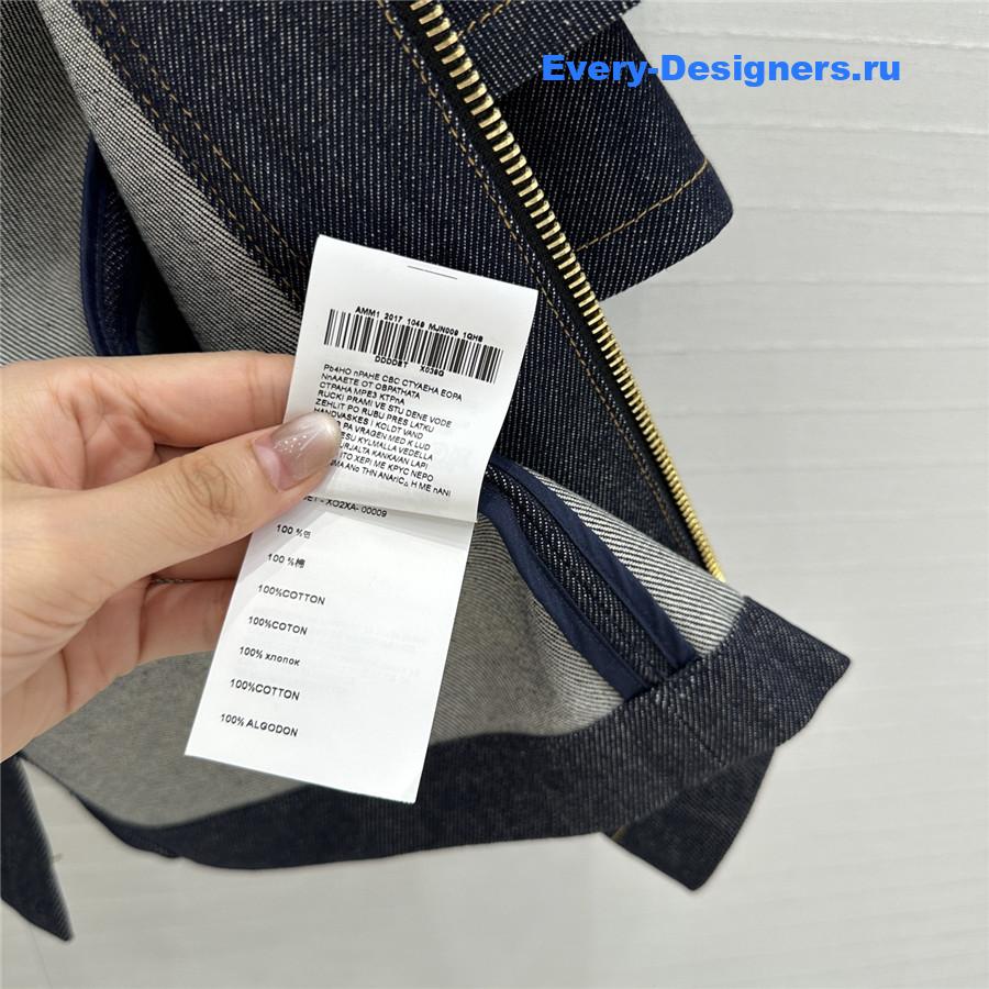 l0vis Vvtt0n lv ruffle denim dress blue