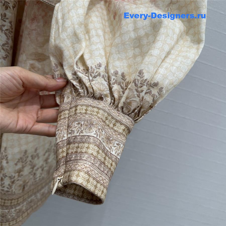 Zimm Coral Floral Mini Dress