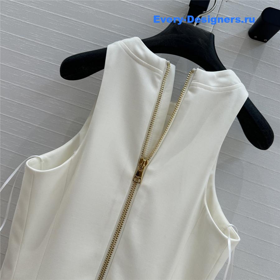 Balmain Pleated A-Line Dress