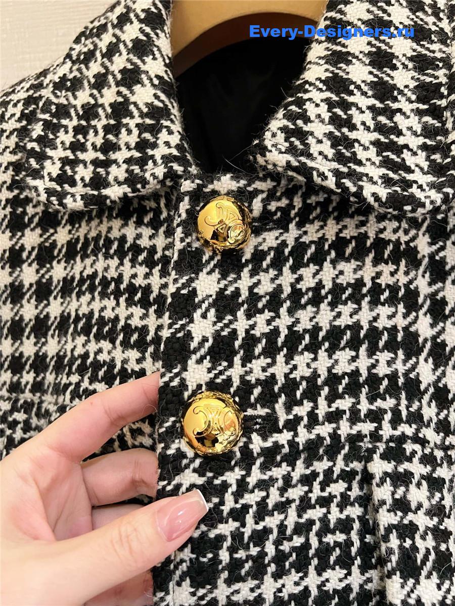 Ce1i*e sixtine wool tweed coat