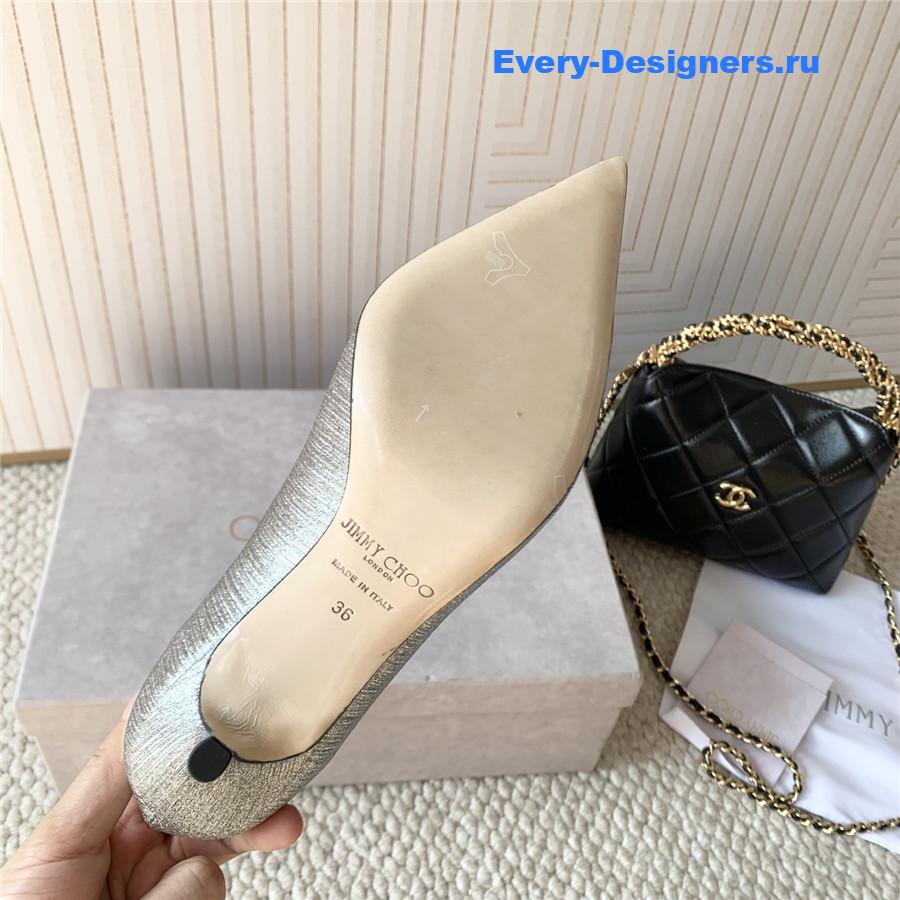 J1m*y Ch00 love 85 glitter pumps silver