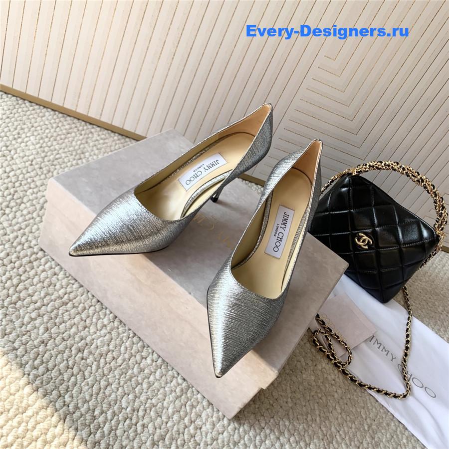 J1m*y Ch00 love 85 glitter pumps silver