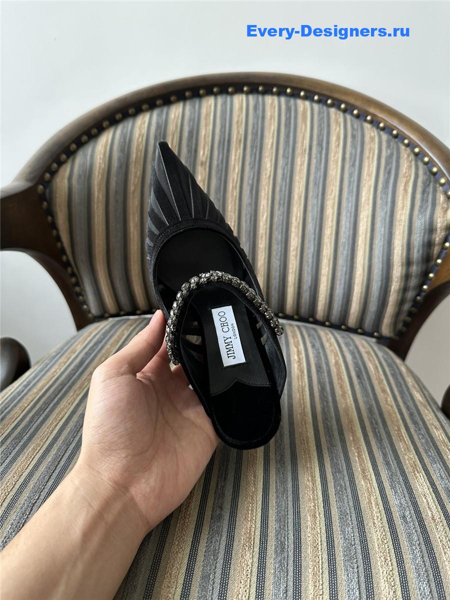 J1m*y Ch00 bing 100mm crystal-embellished pumps