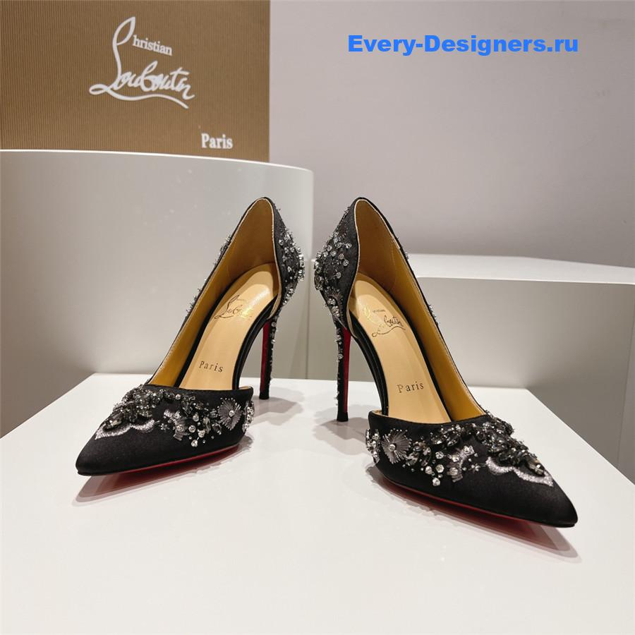 Chr1st1an louboutin artifice strass 120 black pumps