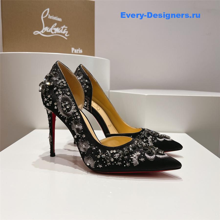 Chr1st1an louboutin artifice strass 120 black pumps