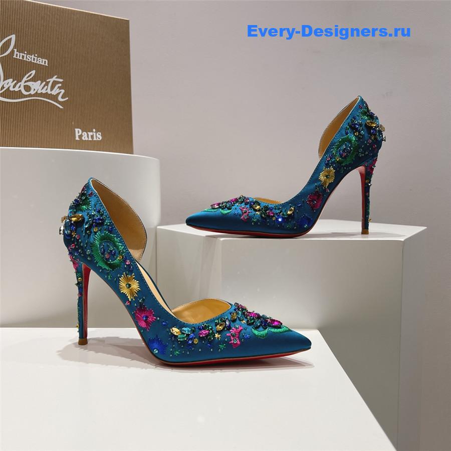 Chr1st1an louboutin artifice strass 120 pumps blue