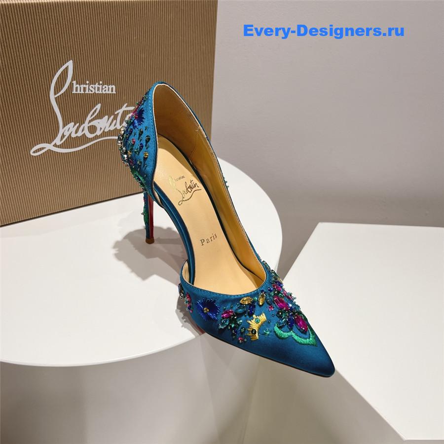 Chr1st1an louboutin artifice strass 120 pumps blue