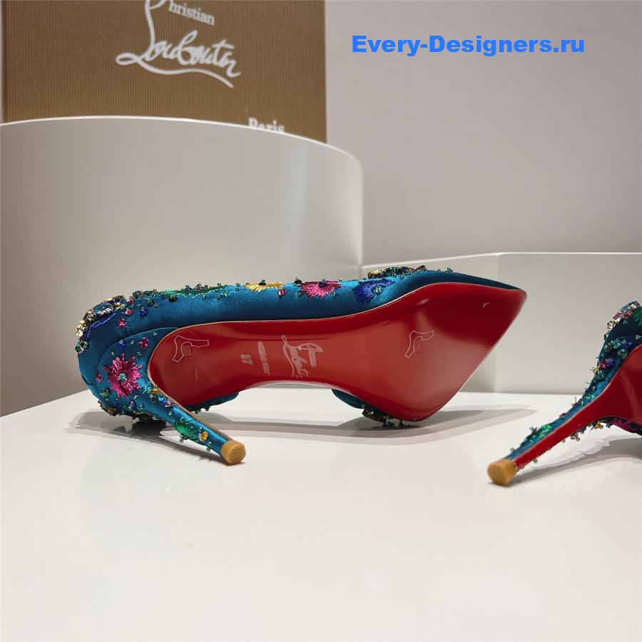 Chr1st1an louboutin artifice strass 120 pumps blue