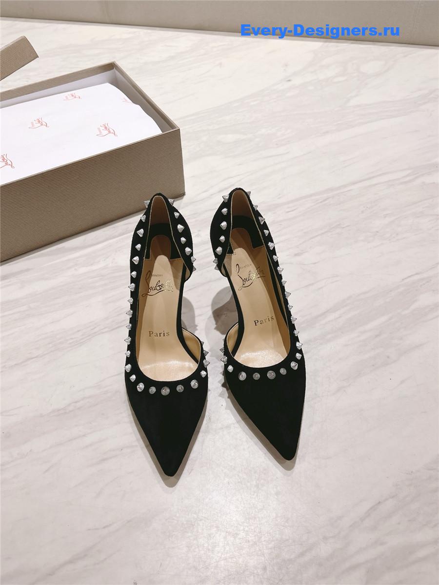 Chr1st1an louboutin anjalina studded heels black