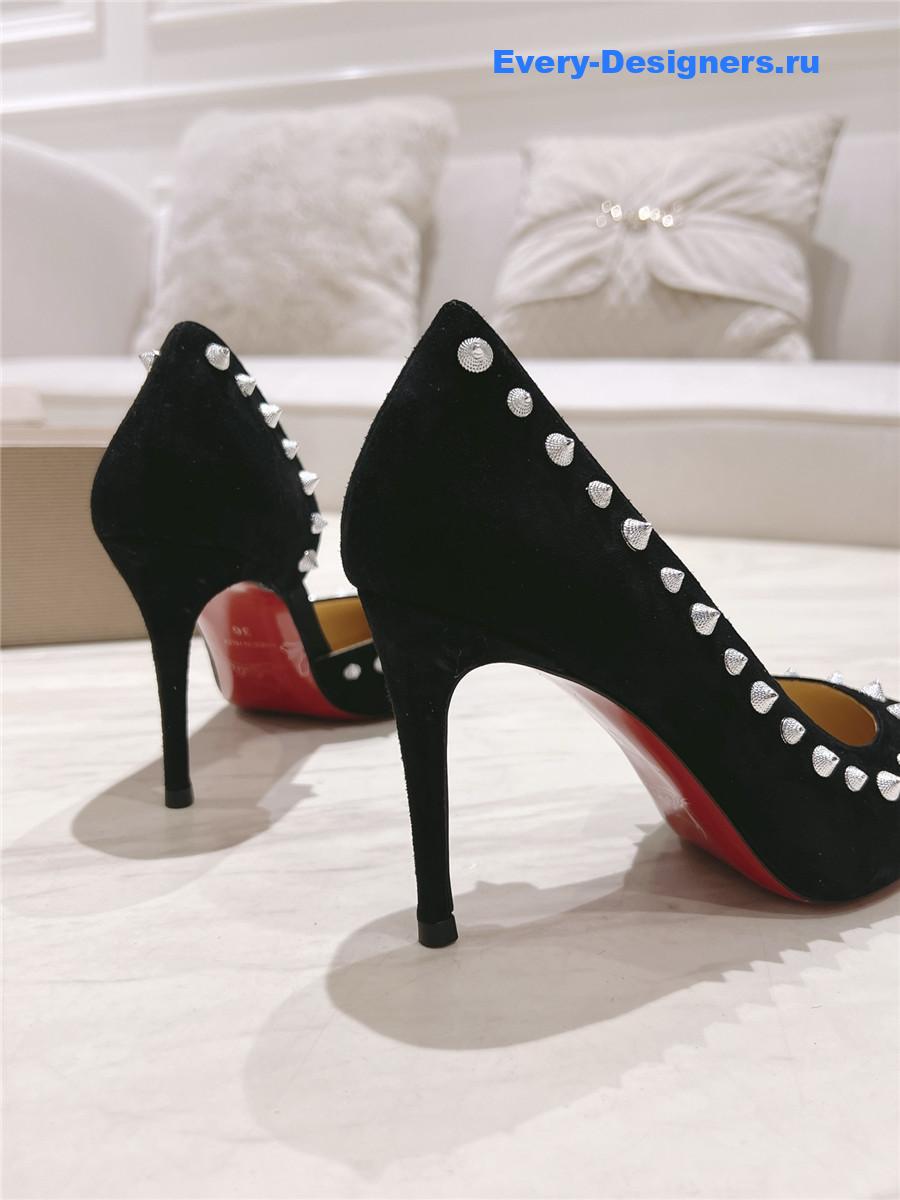 Chr1st1an louboutin anjalina studded heels black