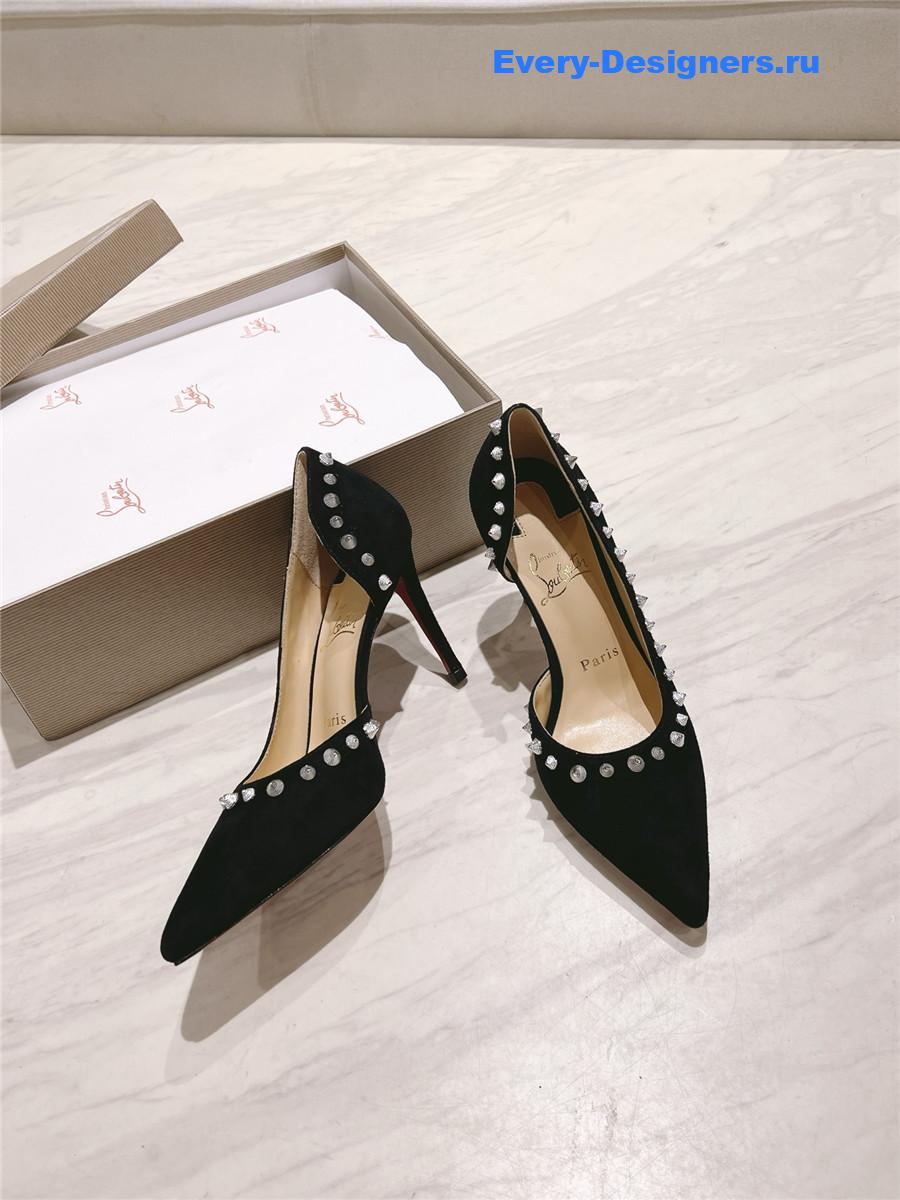 Chr1st1an louboutin anjalina studded heels black