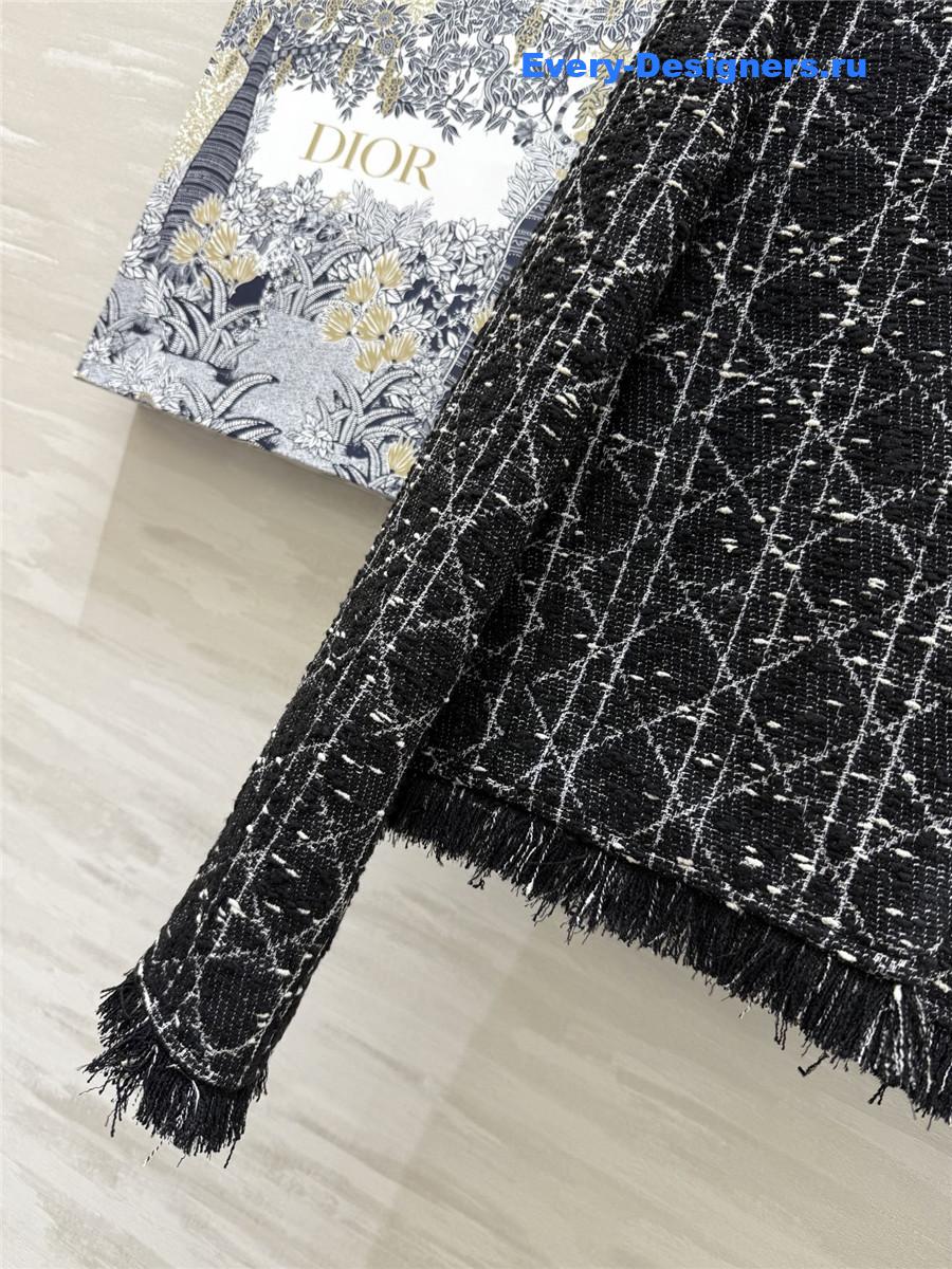 D10r travel cannage cap black white tweed