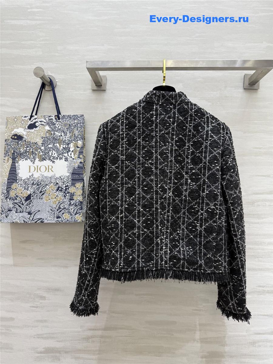 D10r travel cannage cap black white tweed