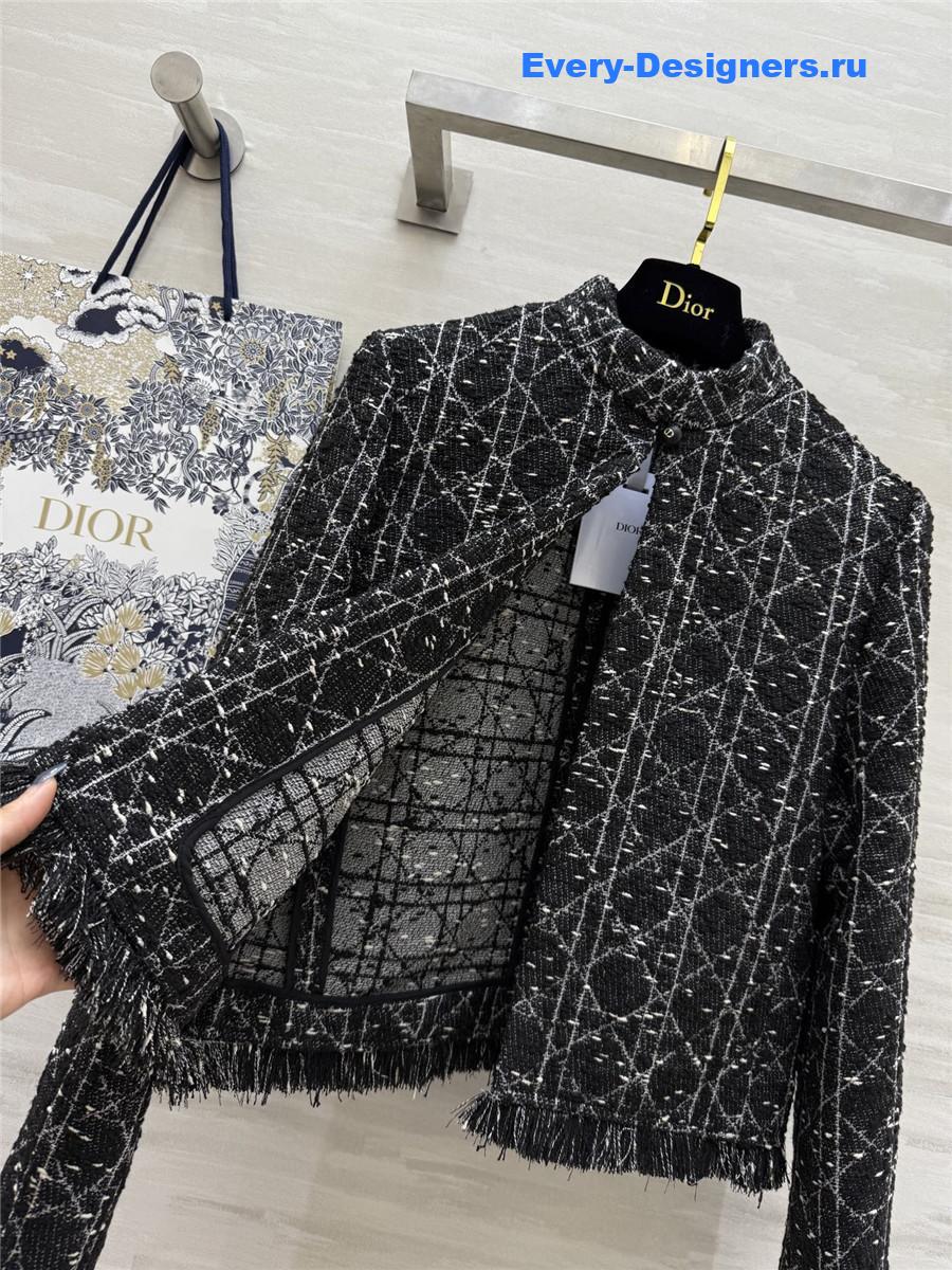 D10r travel cannage cap black white tweed