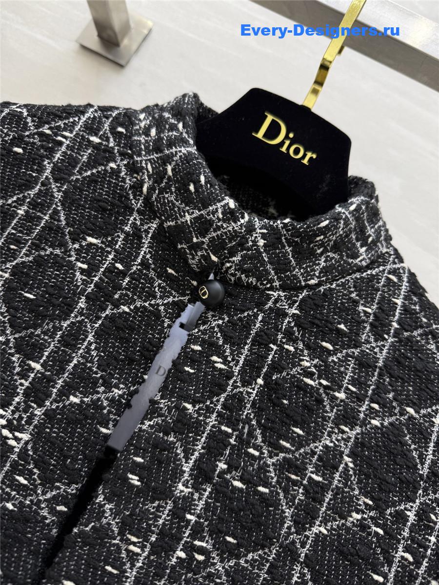 D10r travel cannage cap black white tweed