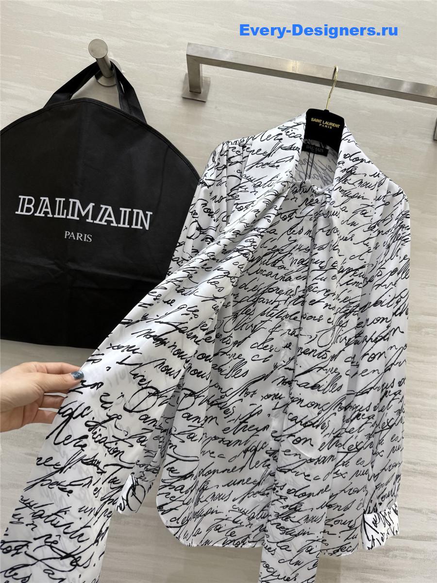 Balmain Love Letter Blouse