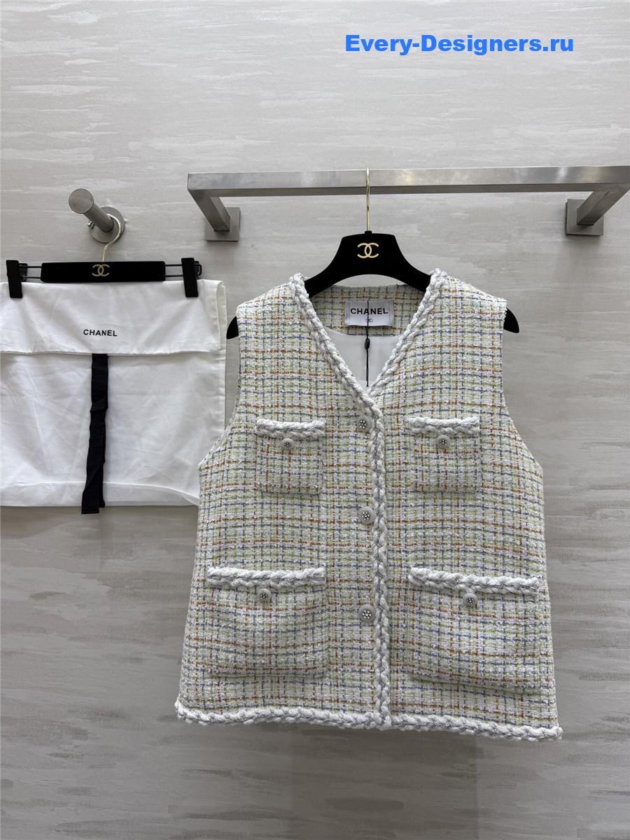 Ch**el tweed vest jacket