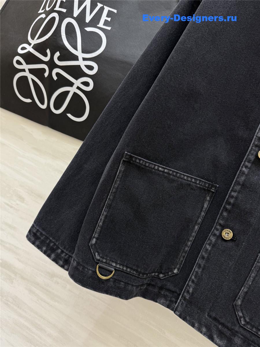 L0ew* workwear black denim jacket