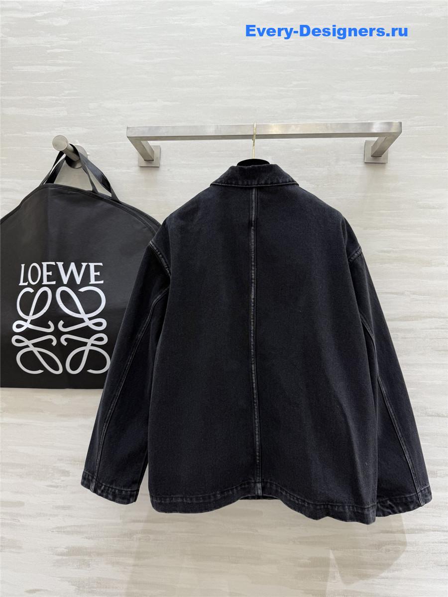 L0ew* workwear black denim jacket