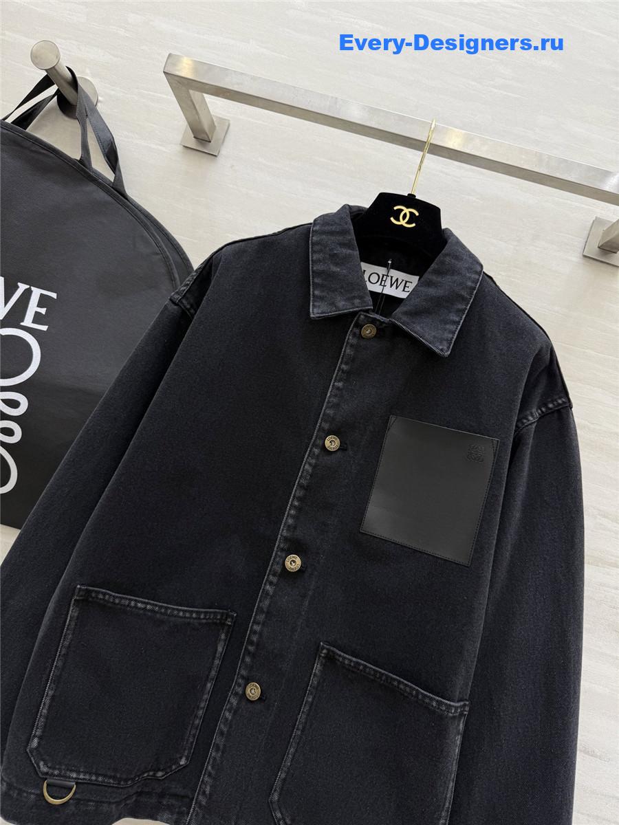 L0ew* workwear black denim jacket