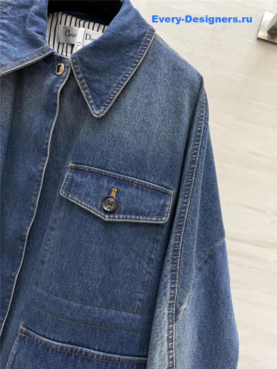D10r blue denim lapel jacket