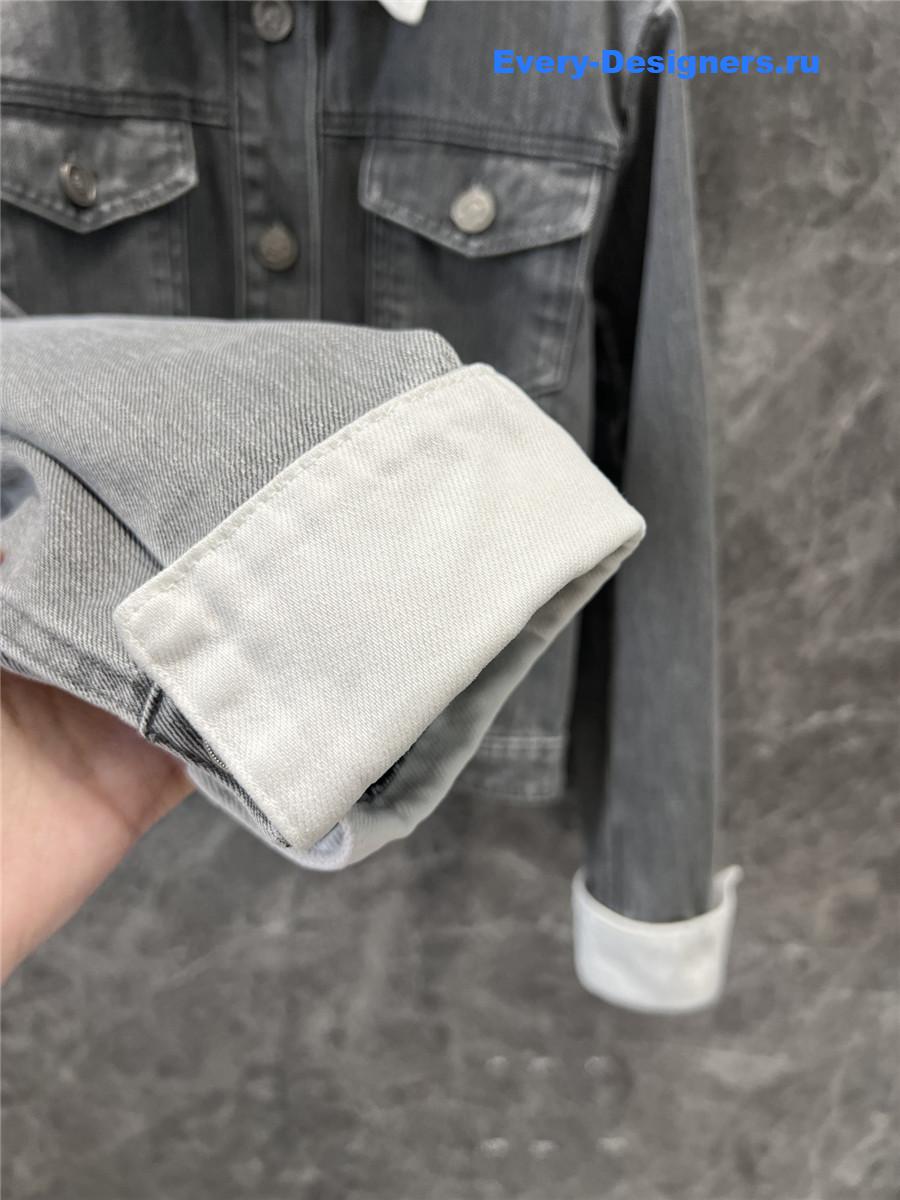 Ch**el grey denim suit