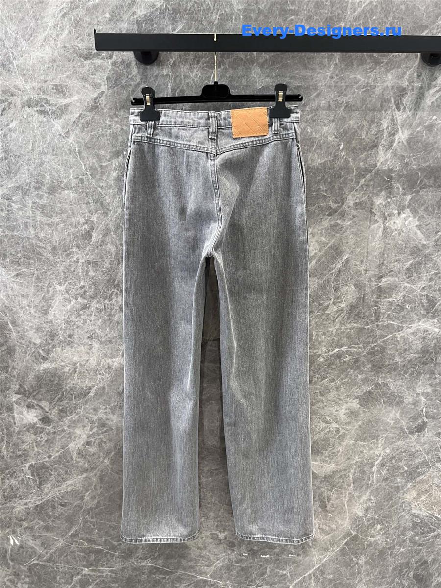 Ch**el grey denim suit