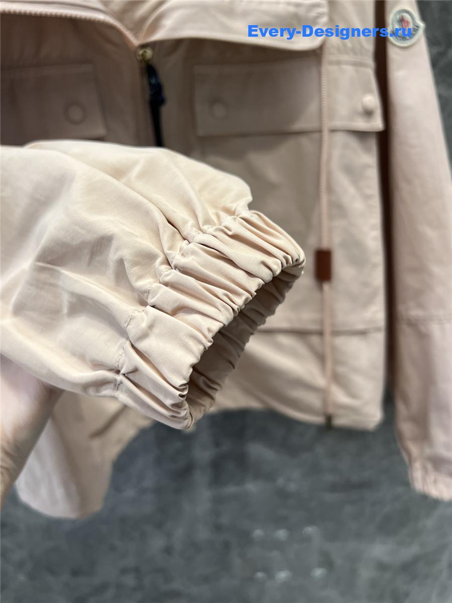 Moncler Leda Short Parka Jacket Pink