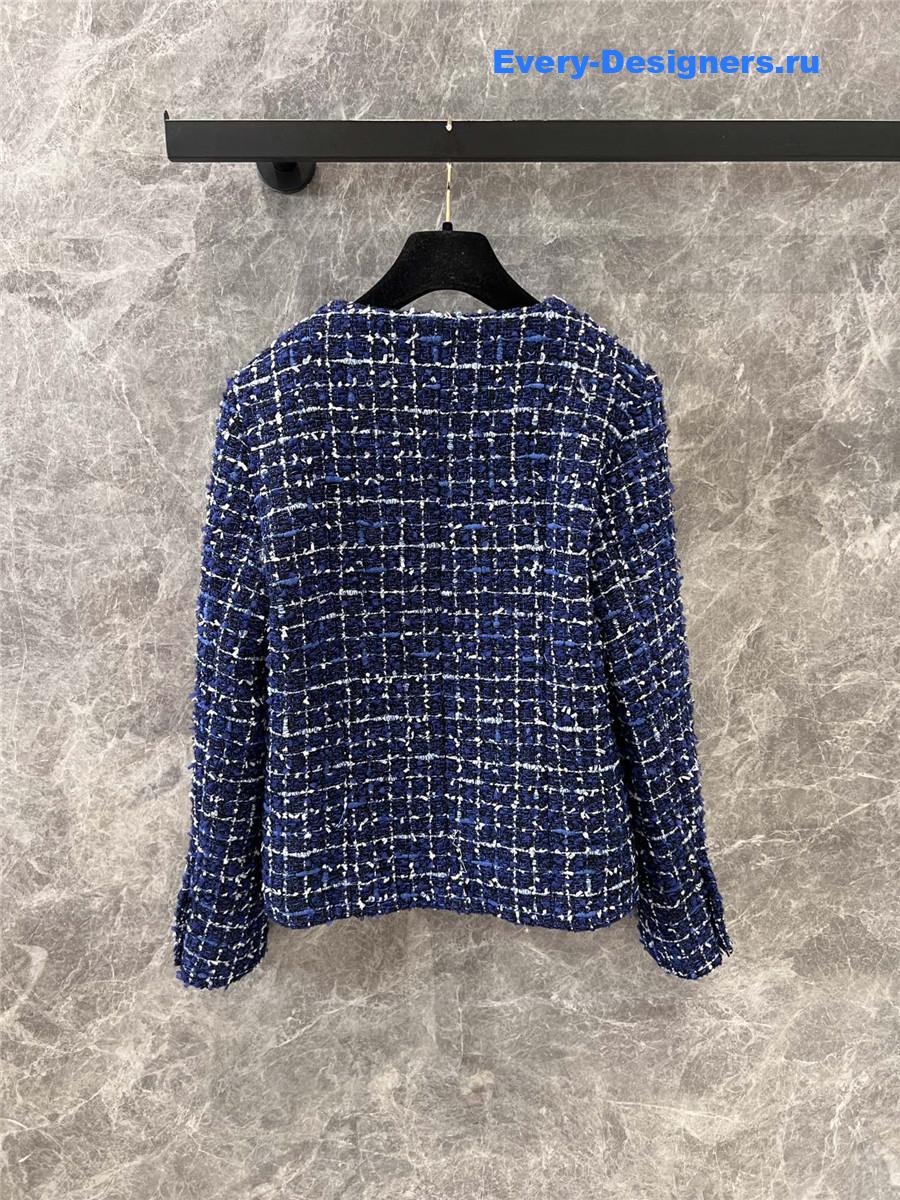 Ch**el blue tweed jacket