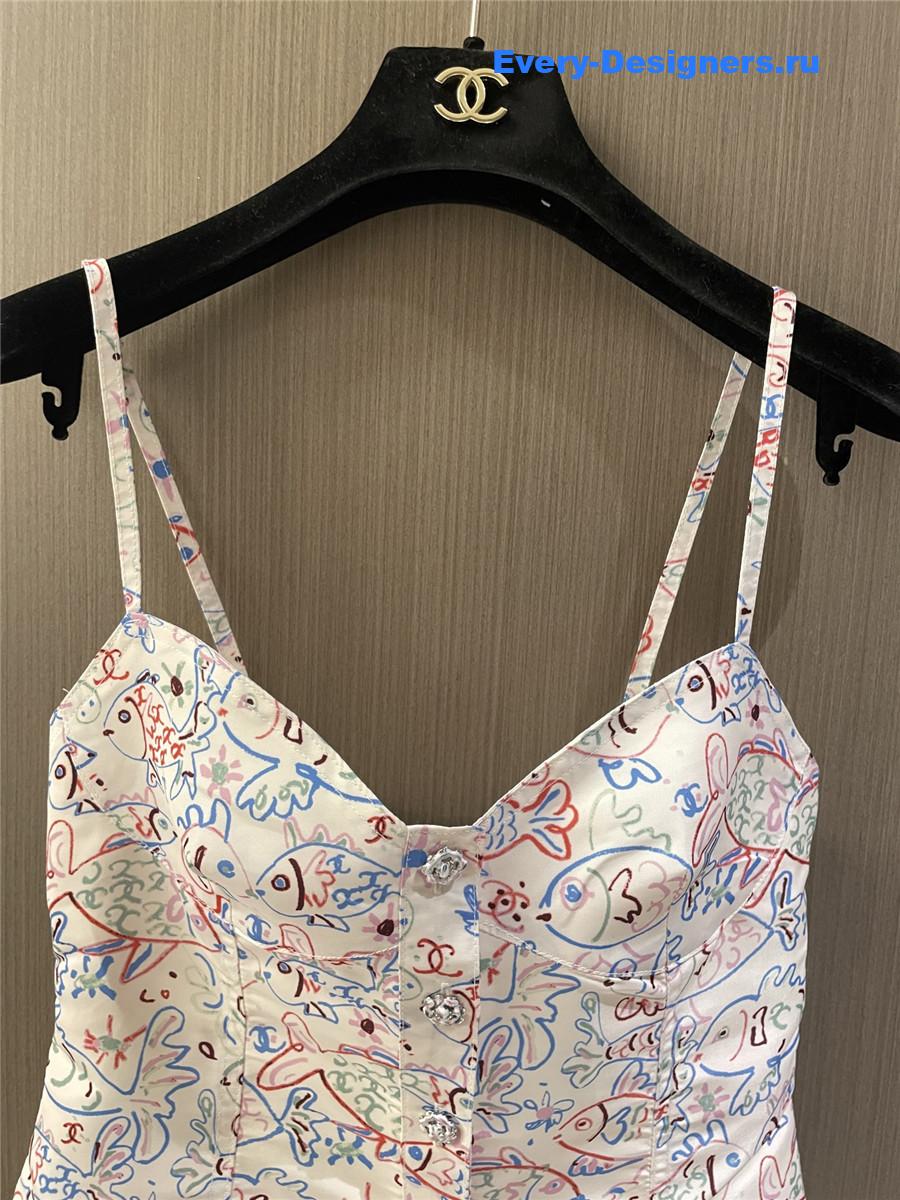 Ch**el graffiti camisole top