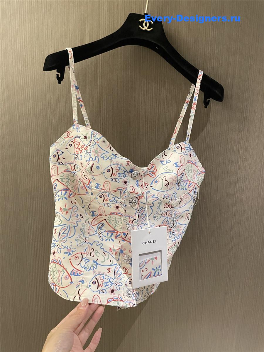 Ch**el graffiti camisole top