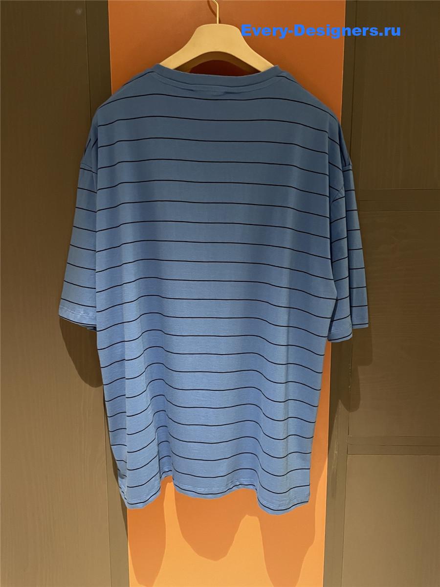 Miu Miu Blue Short-Sleeved T-Shirt