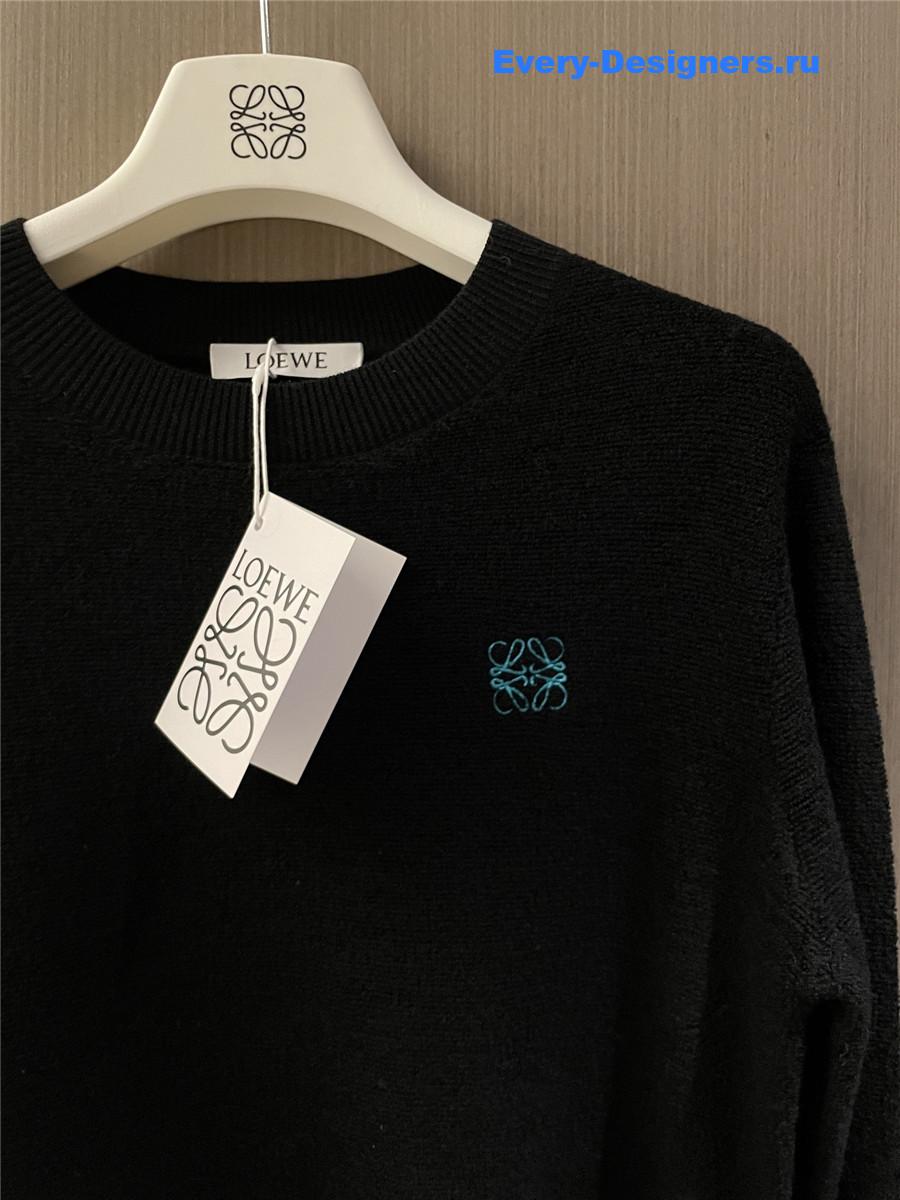 L0ew* anagram wool sweater black