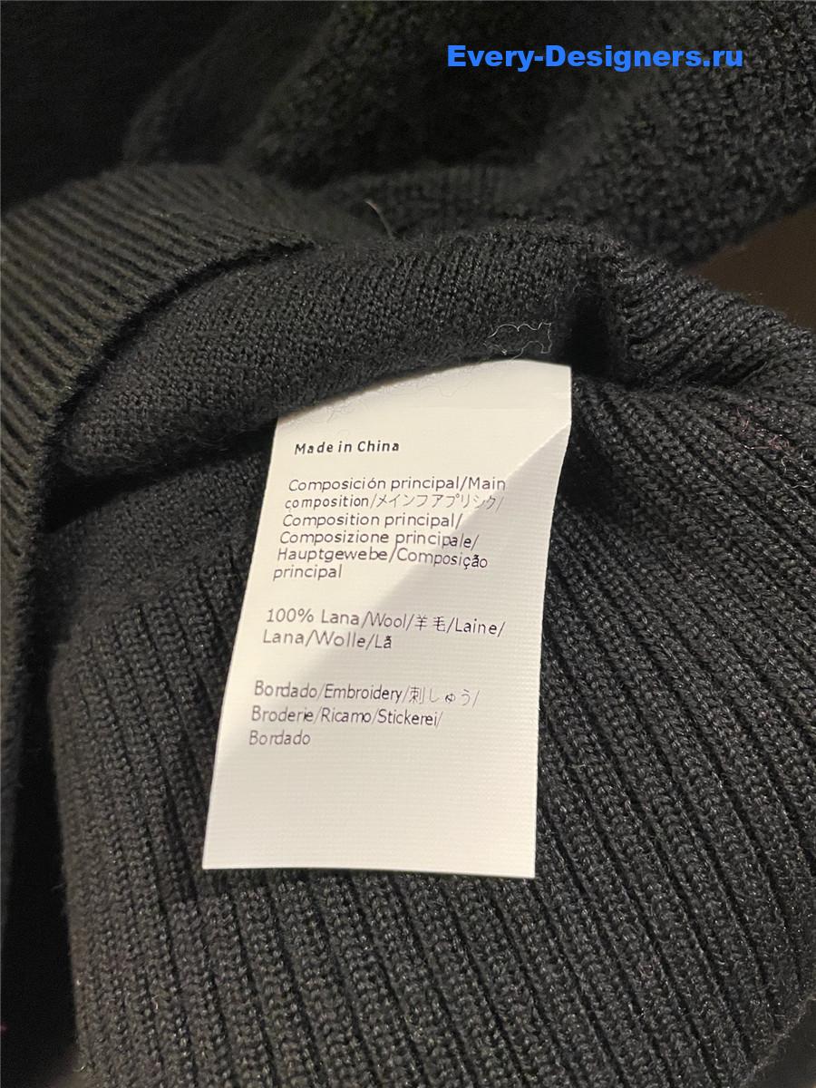 L0ew* anagram wool sweater black