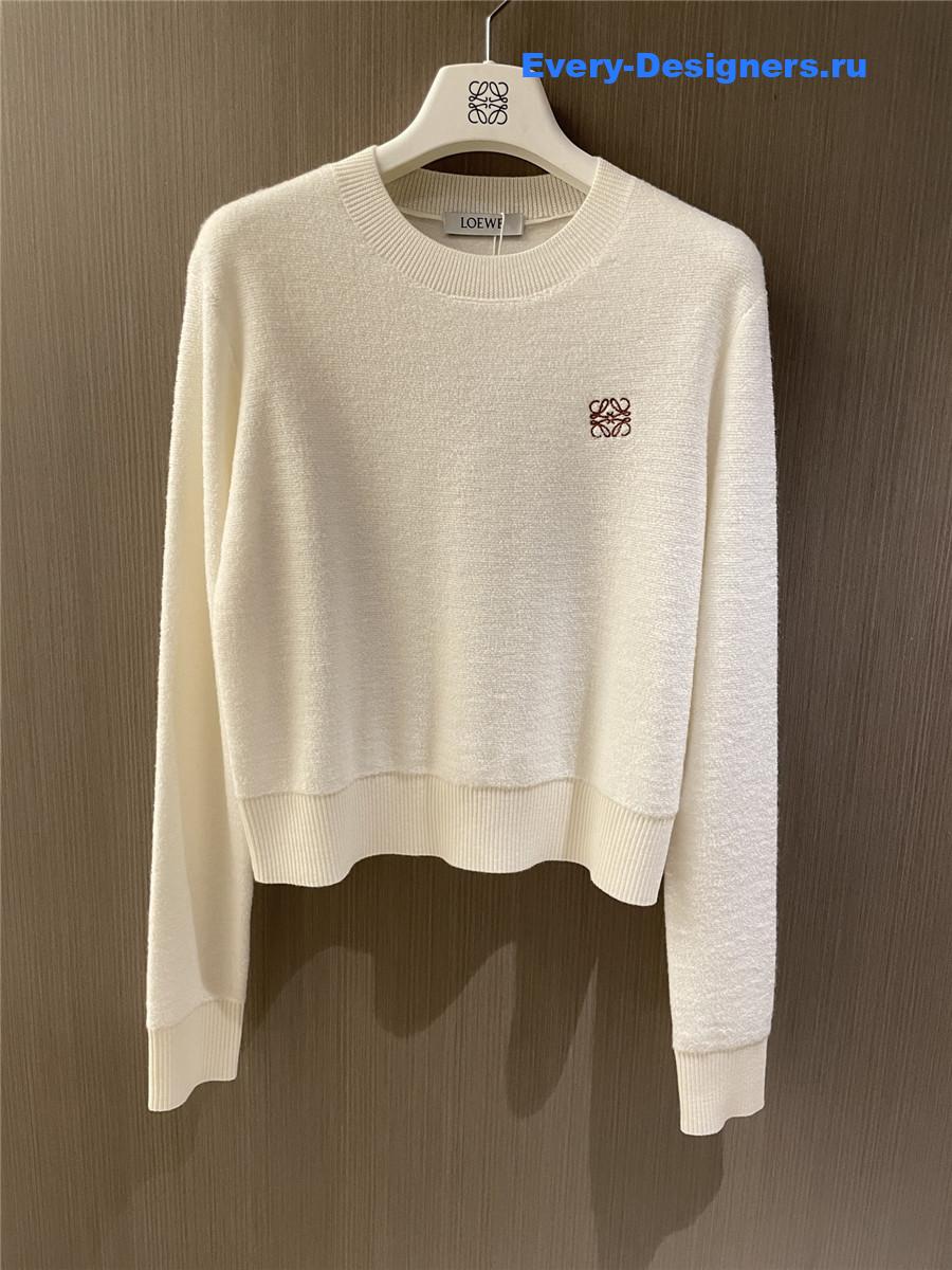 L0ew* anagram wool sweater white