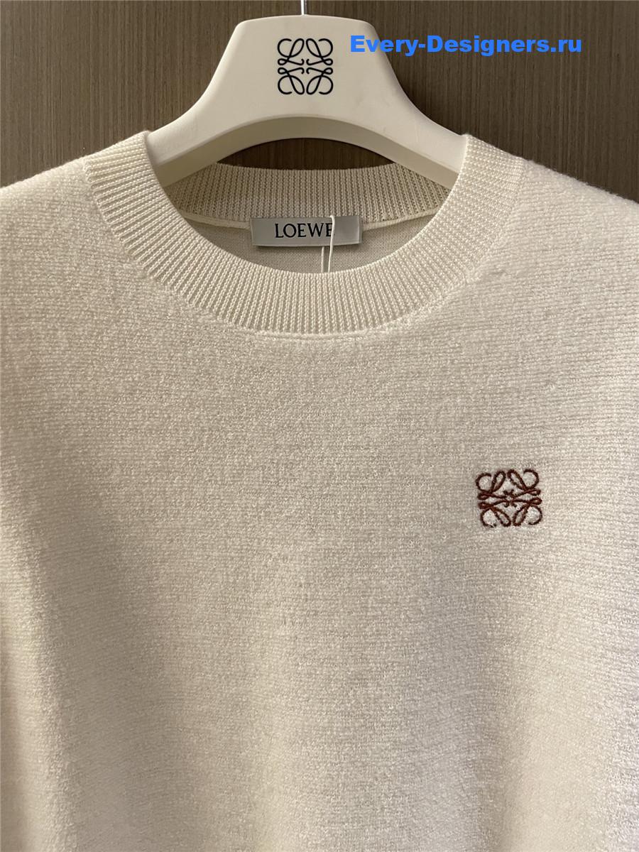 L0ew* anagram wool sweater white