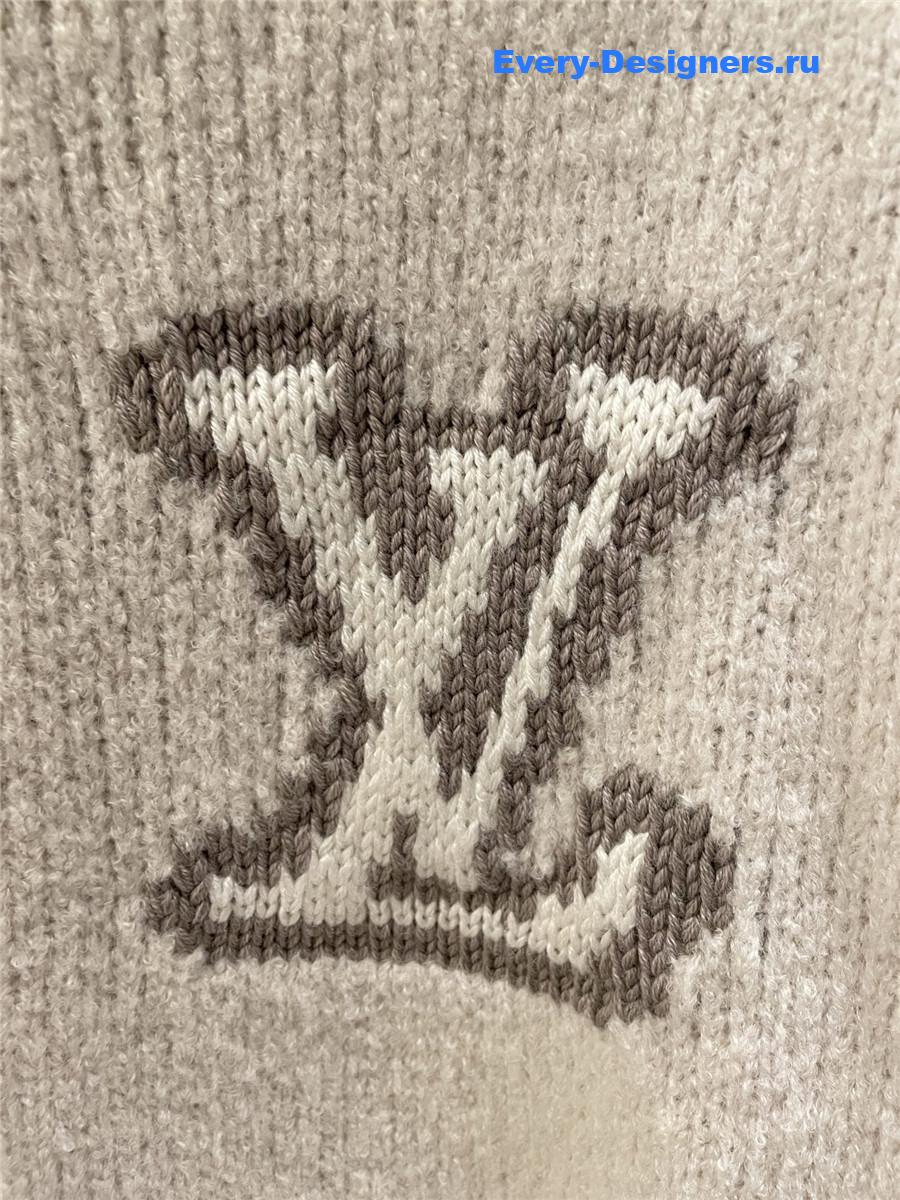 l0vis Vvtt0n lv intarsia crewneck white