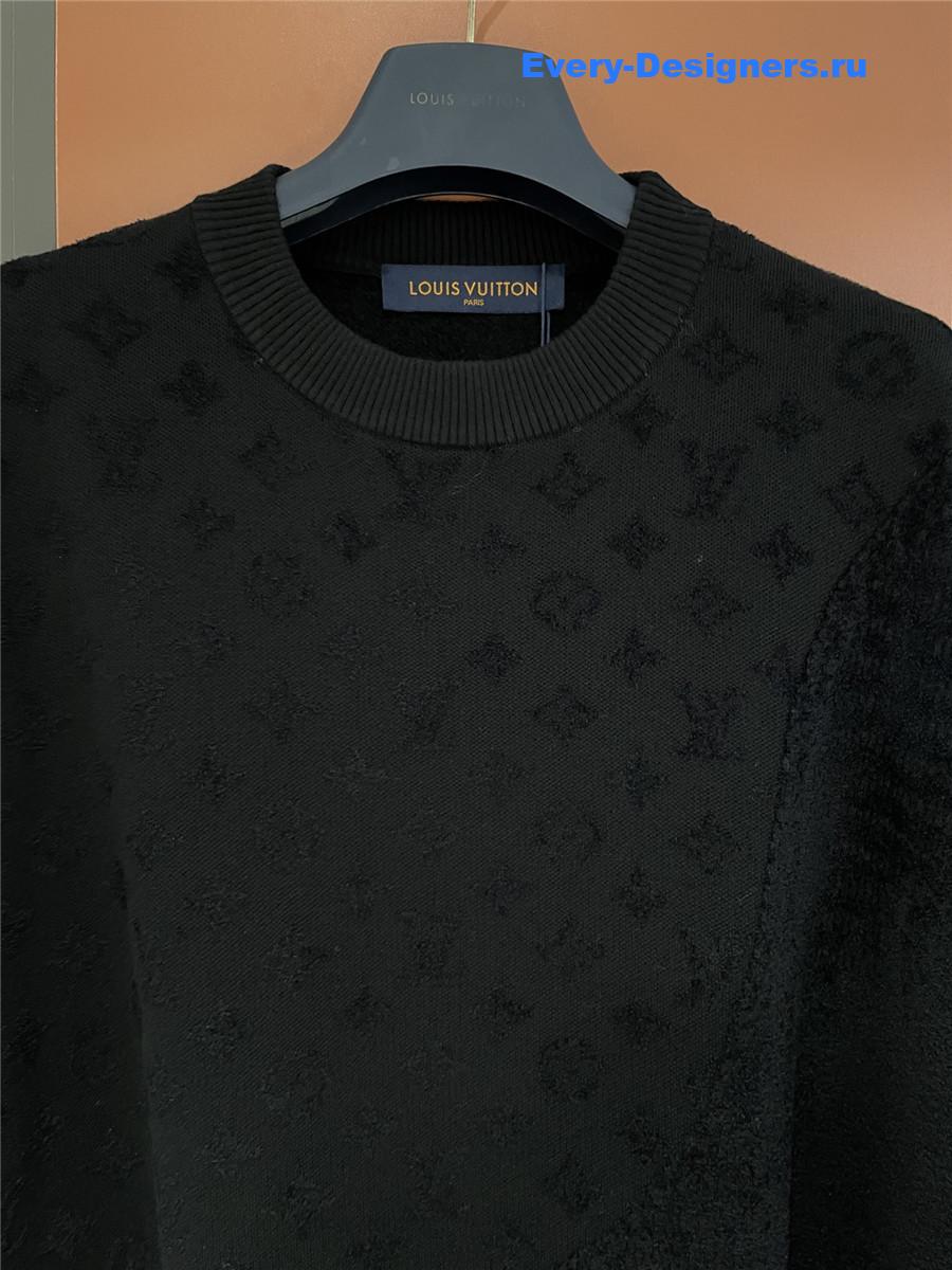 l0vis Vvtt0n black knit tee lv print short sleeve